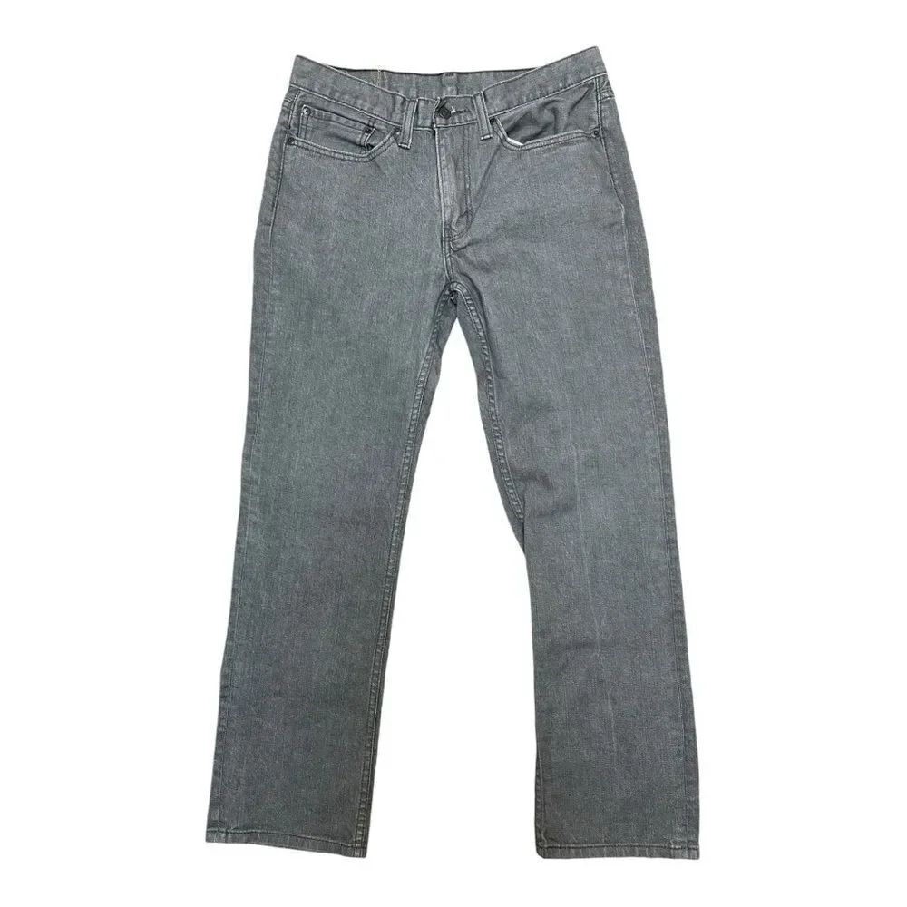 Levi’s 514 Gray Jeans Size 34 Hemmed 28 Inseam EUC Red Tab